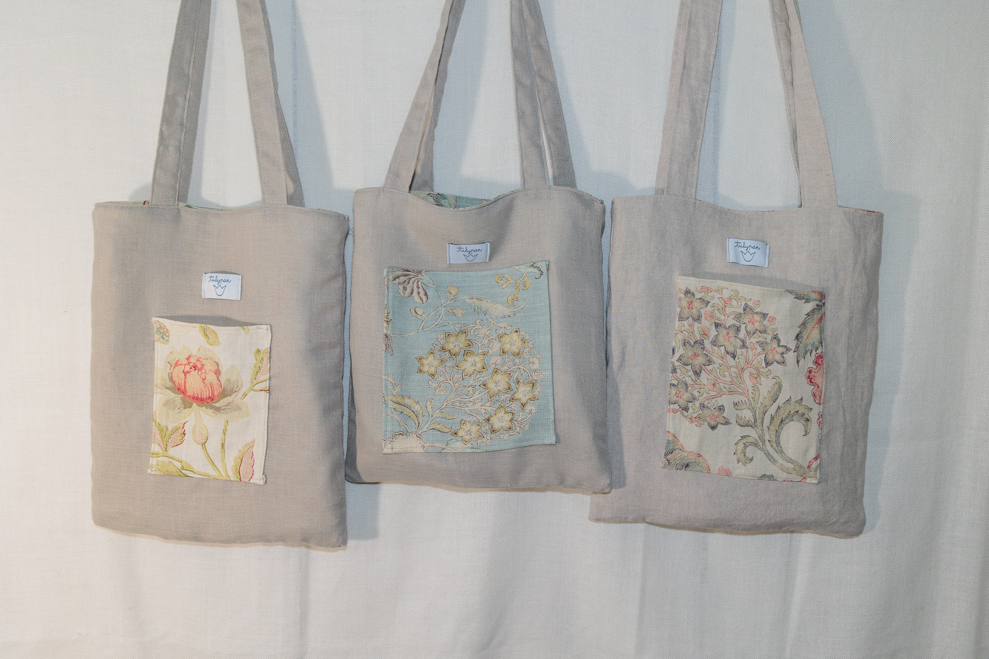 Bag 100% Linen Reversible 